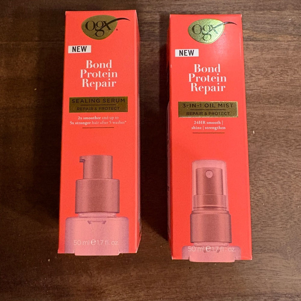 Bond Protein Repair Sealing Serum and 3-in-1 Oil Mist - Red